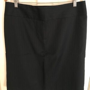 J. Crew Navy Wool Pinstripe Skirt